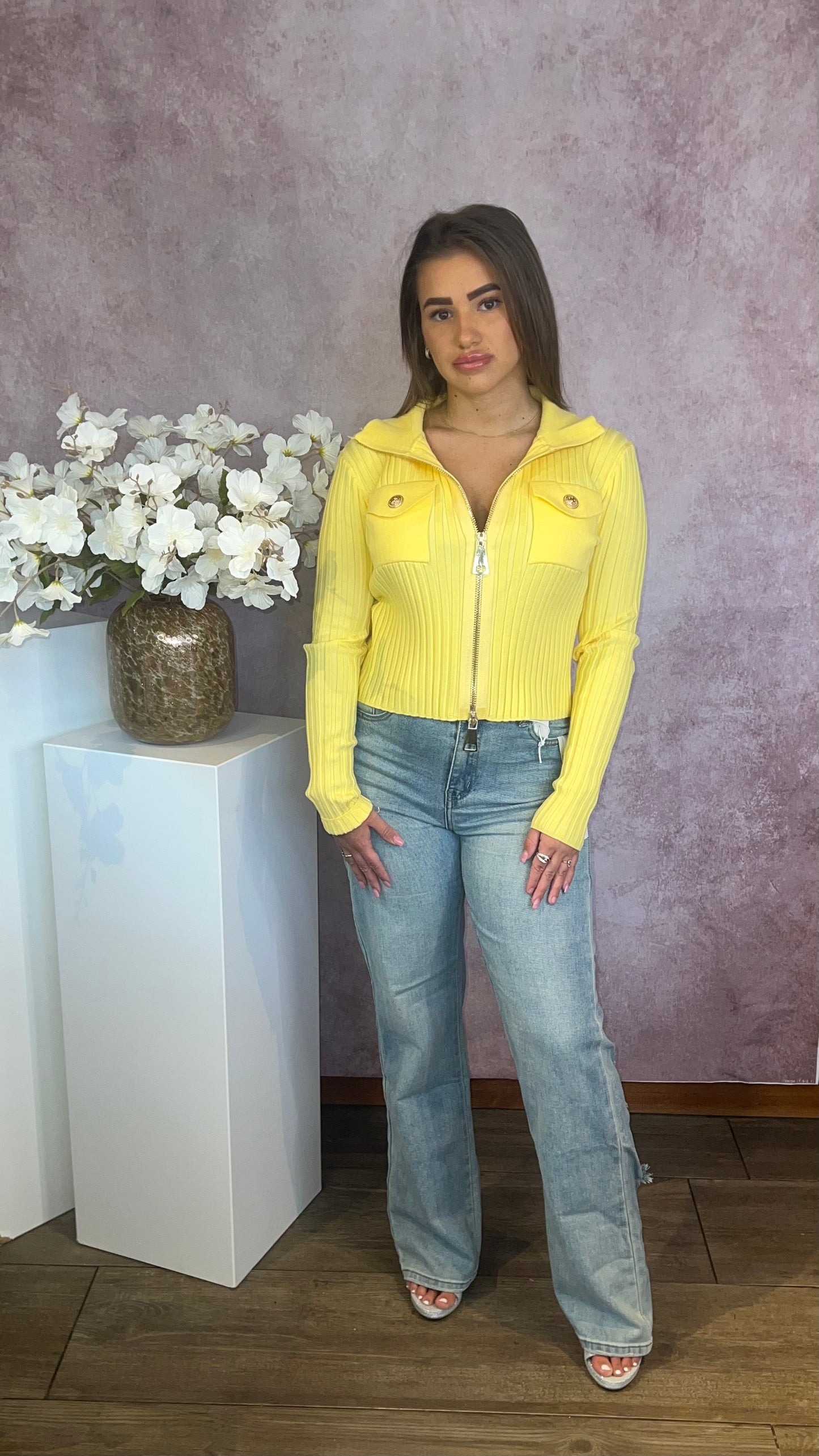 Maud top yellow