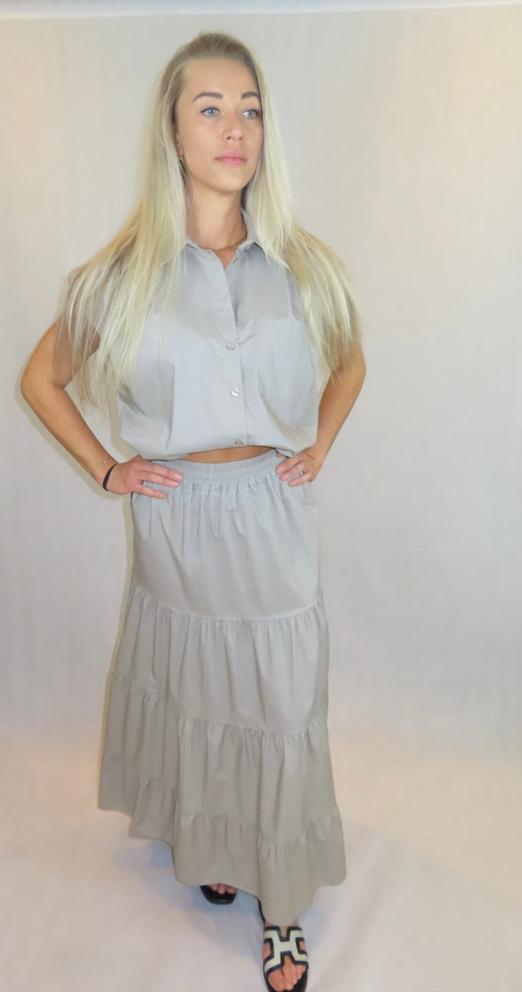 Jelle two piece set taupe