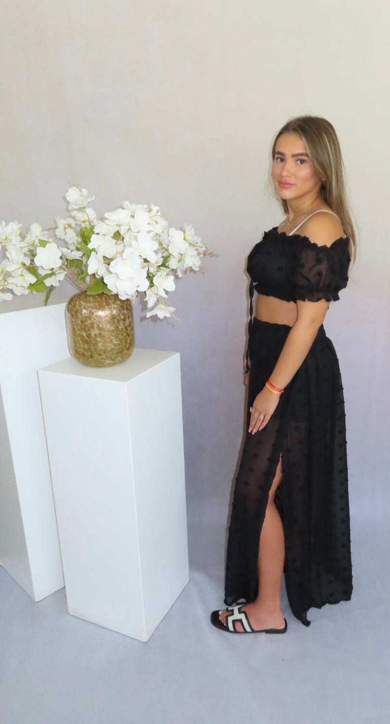 Noxy two piece set black
