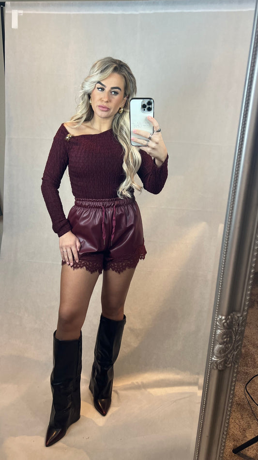 Lola short Bordeaux