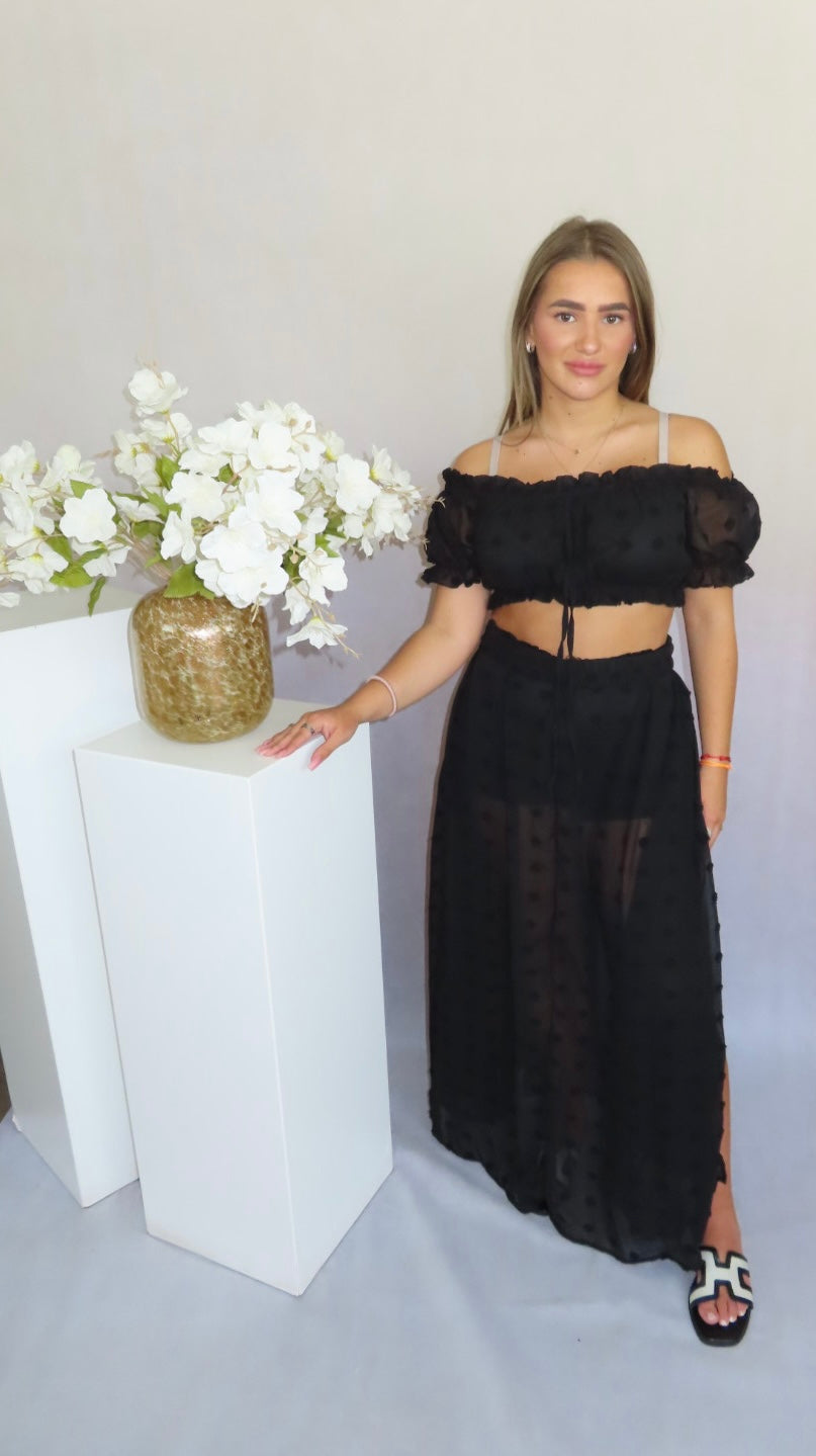 Noxy two piece set black