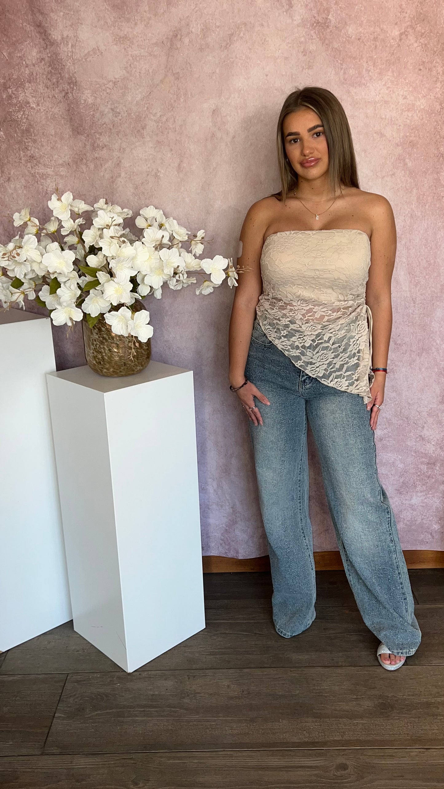 Alison top taupe