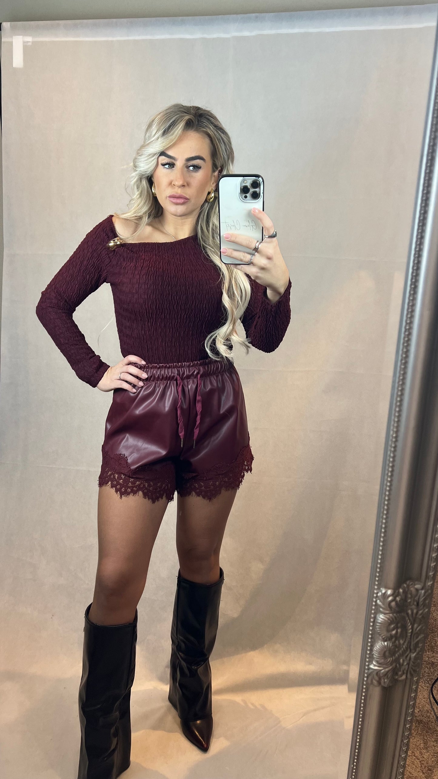 Lola short Bordeaux