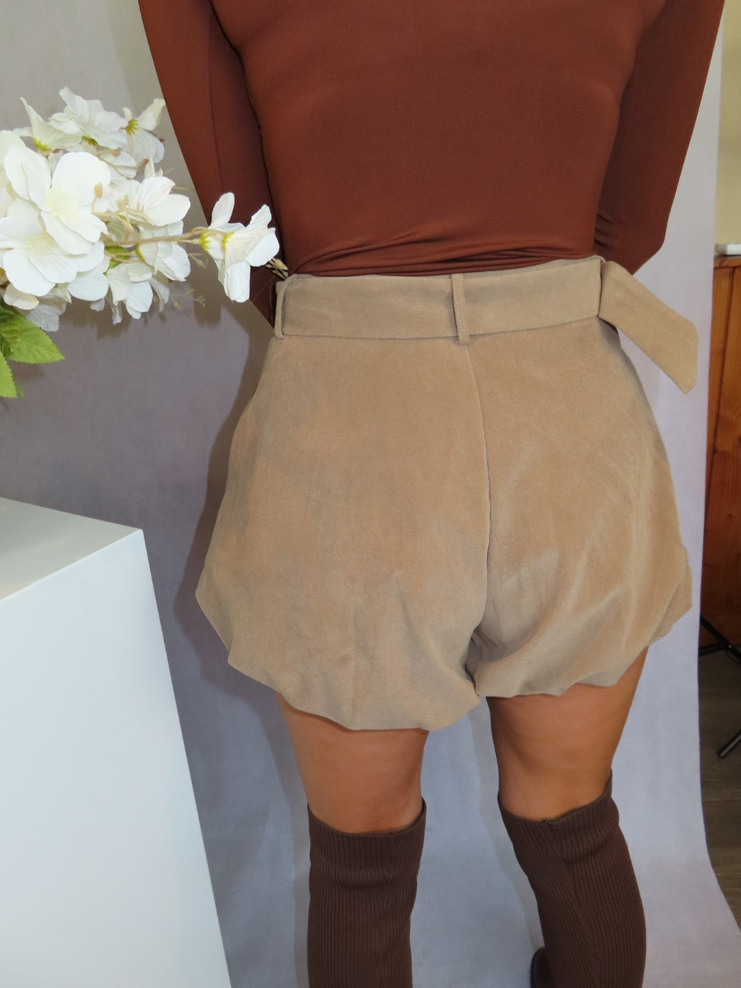 Nina short taupe