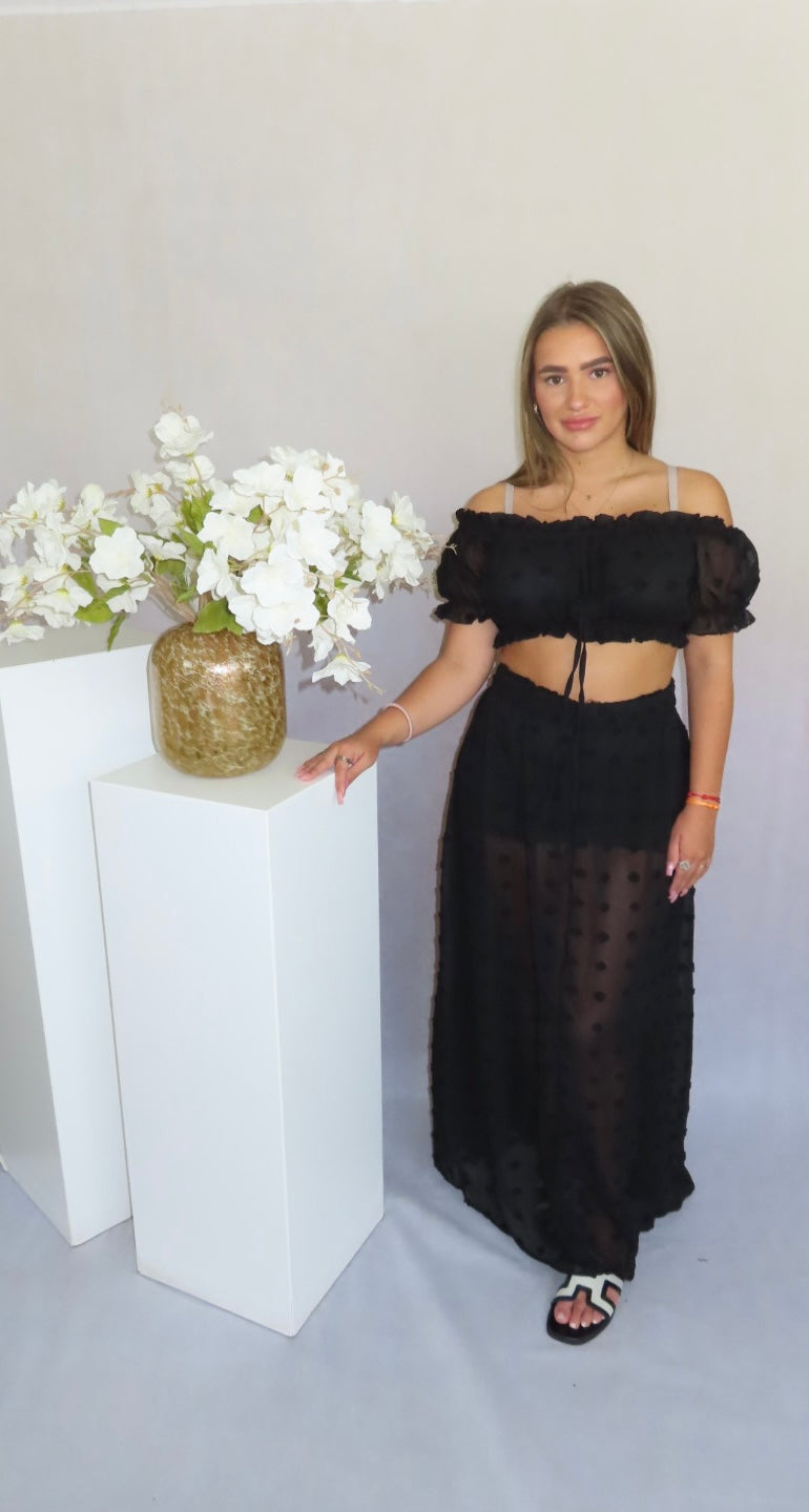 Noxy two piece set black