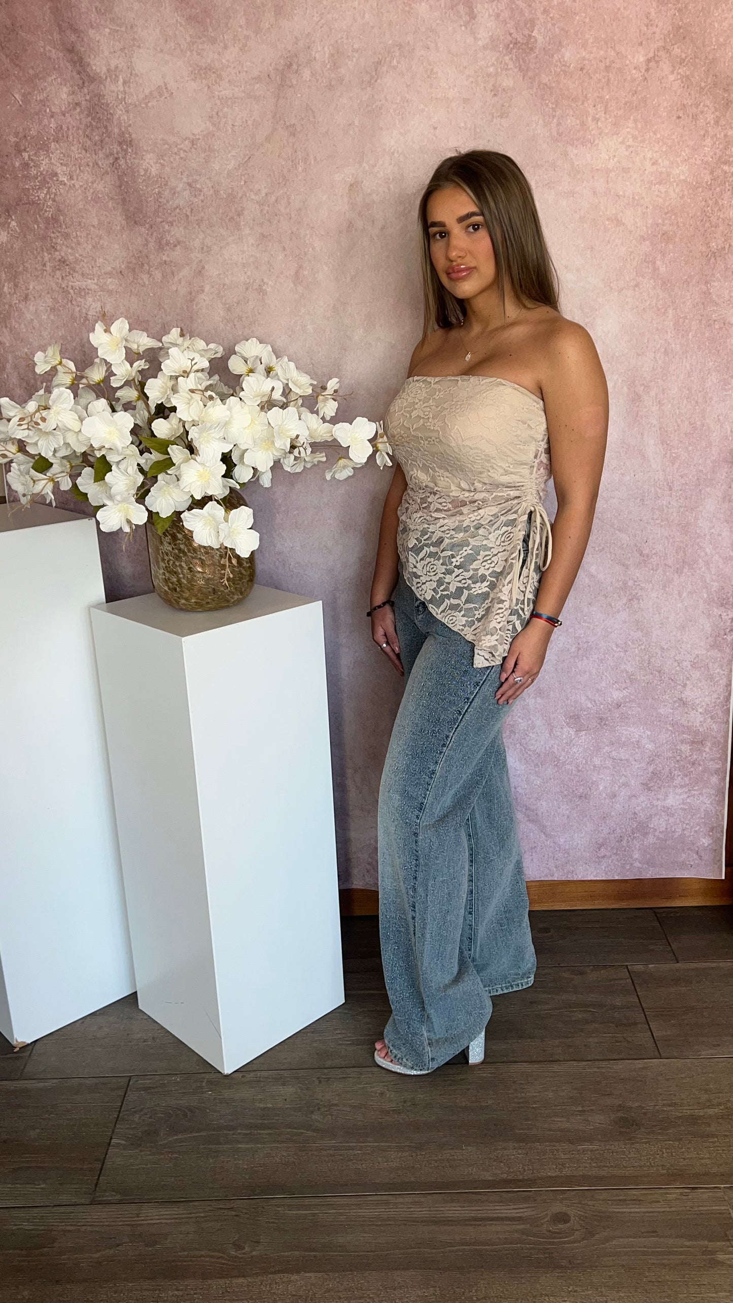 Alison top taupe