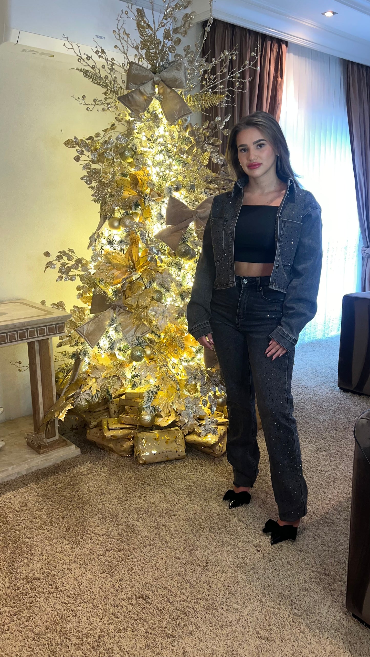 Sarle denim daimonds jacket