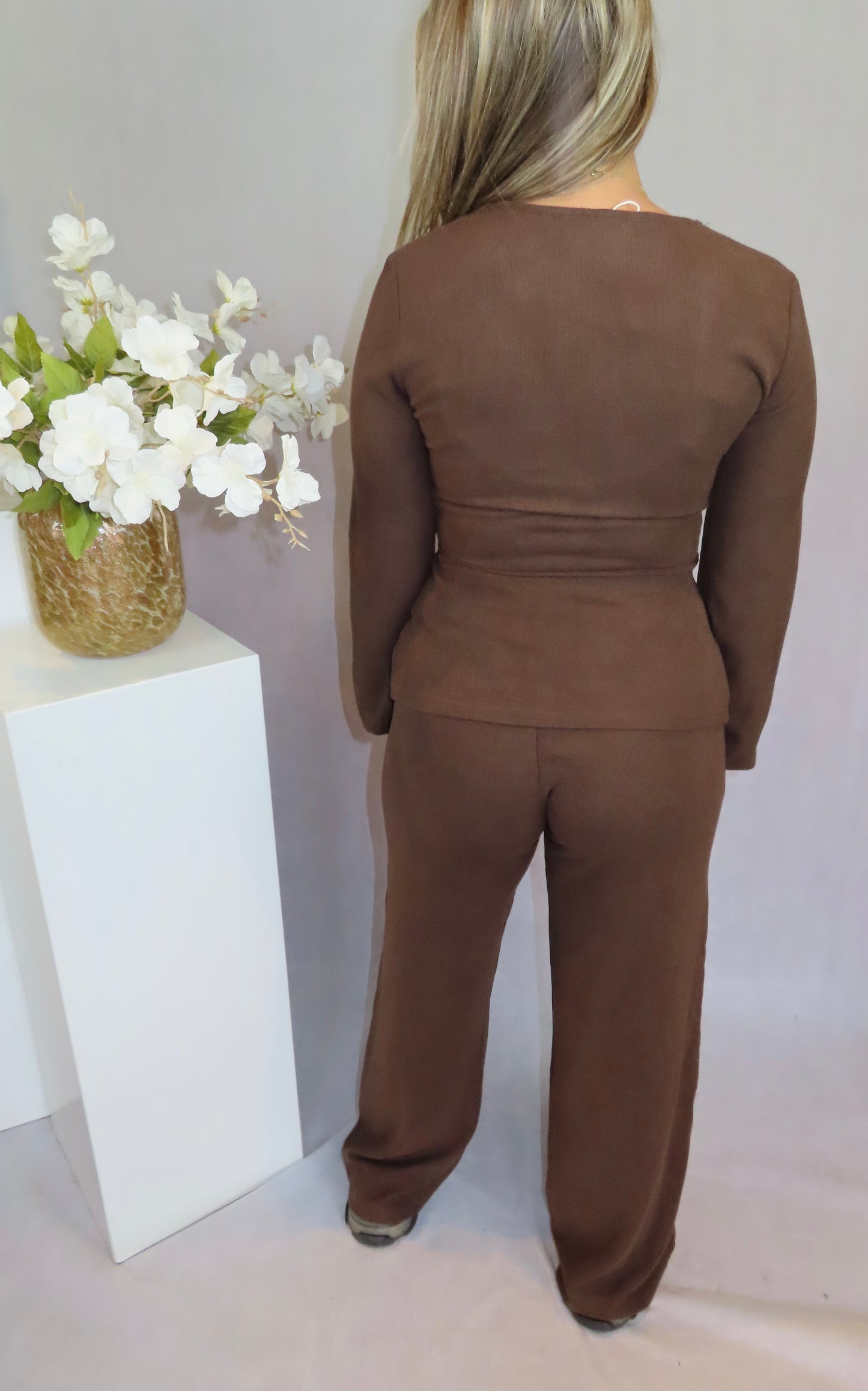 Amy two piece set Brown