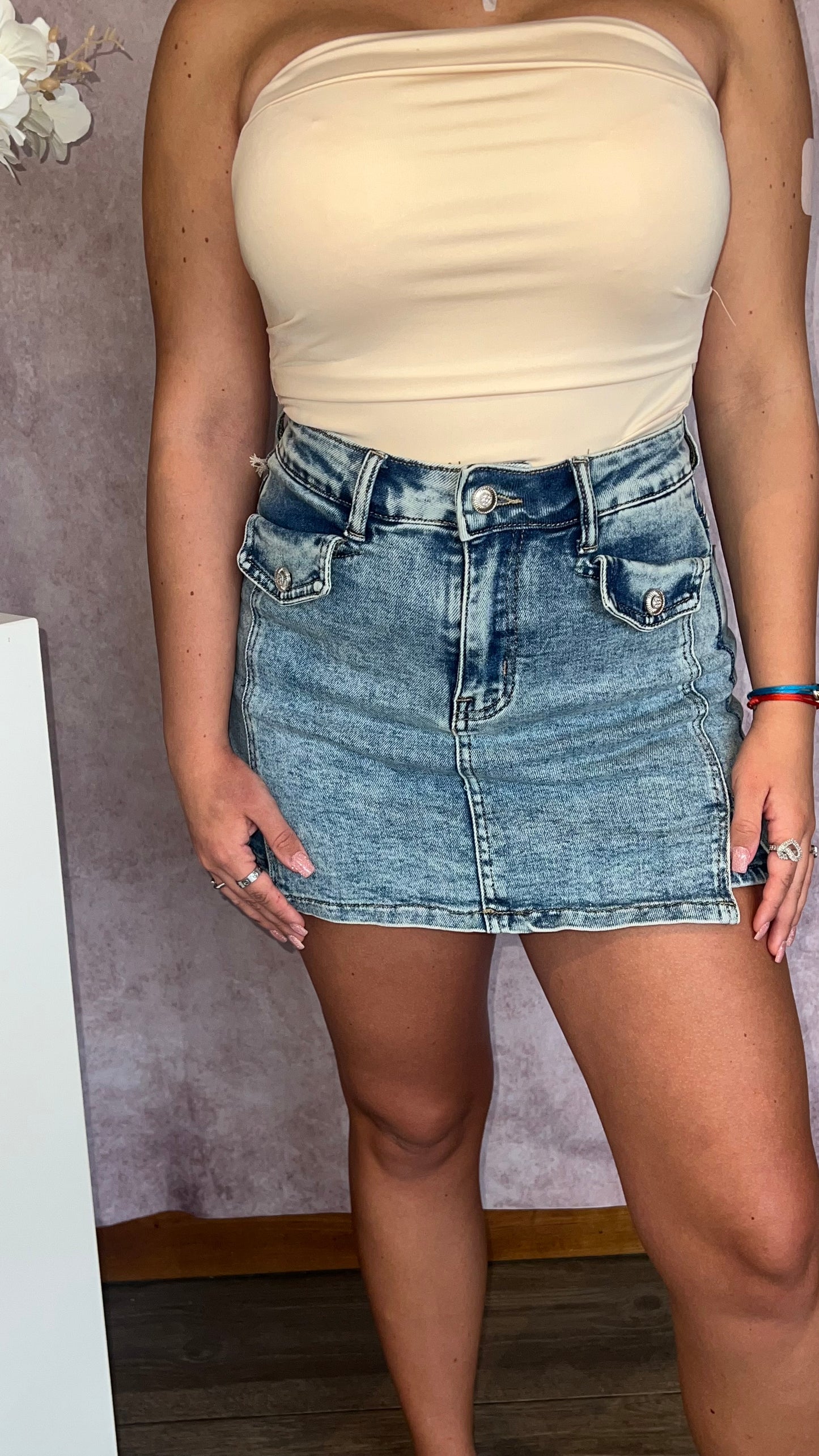 Elly broekrokje denim