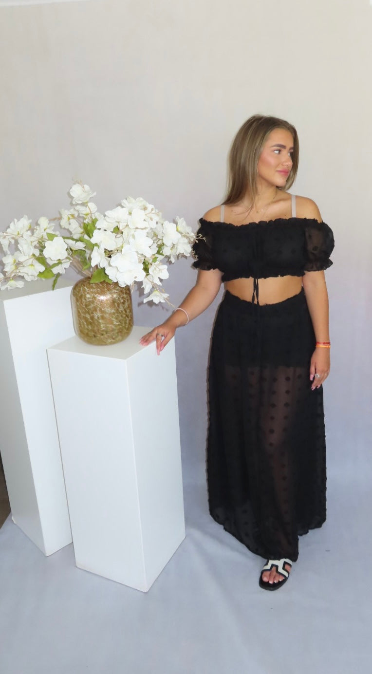 Noxy two piece set black