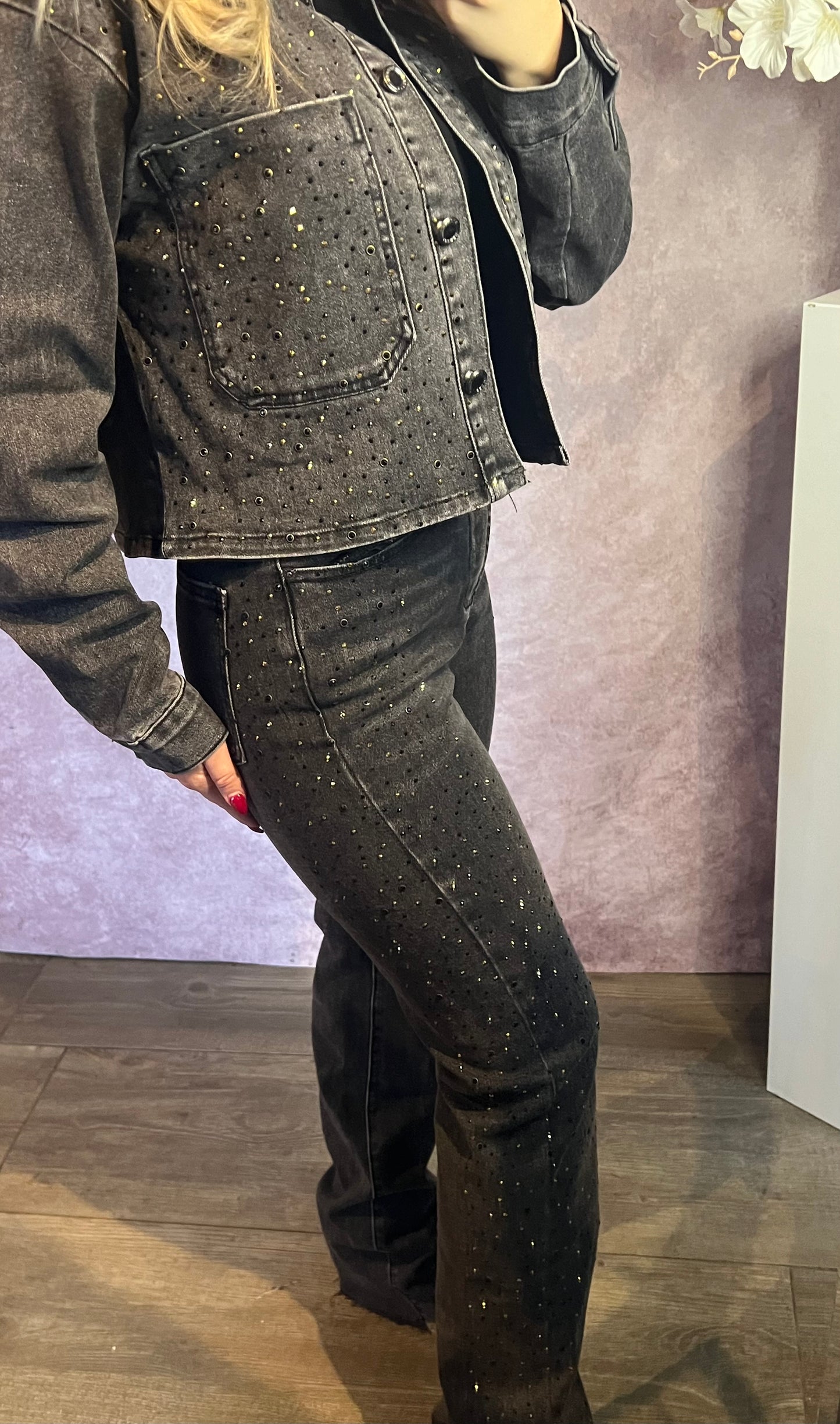 Sarle denim daimonds jacket