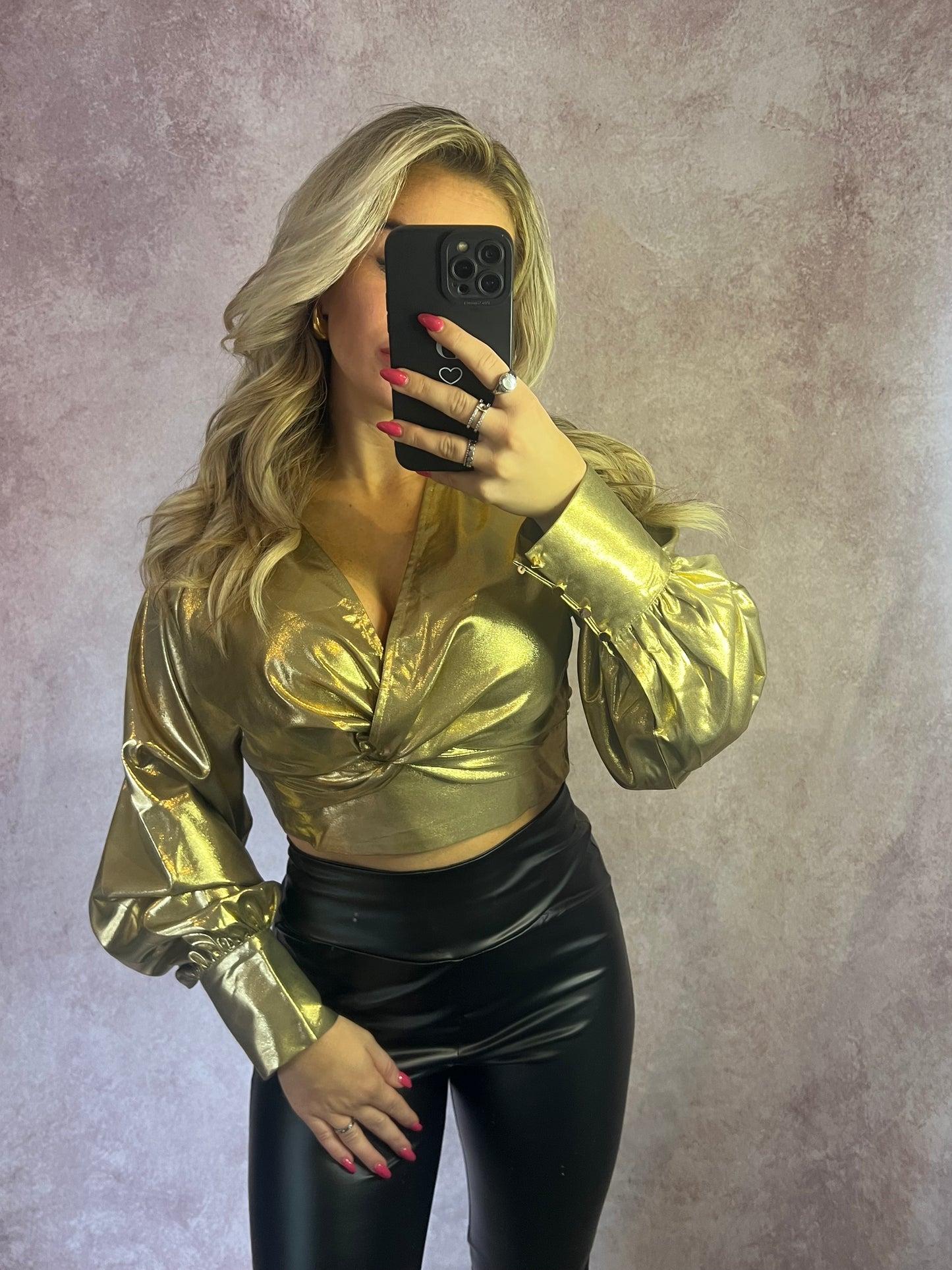 Mila Crop top gold