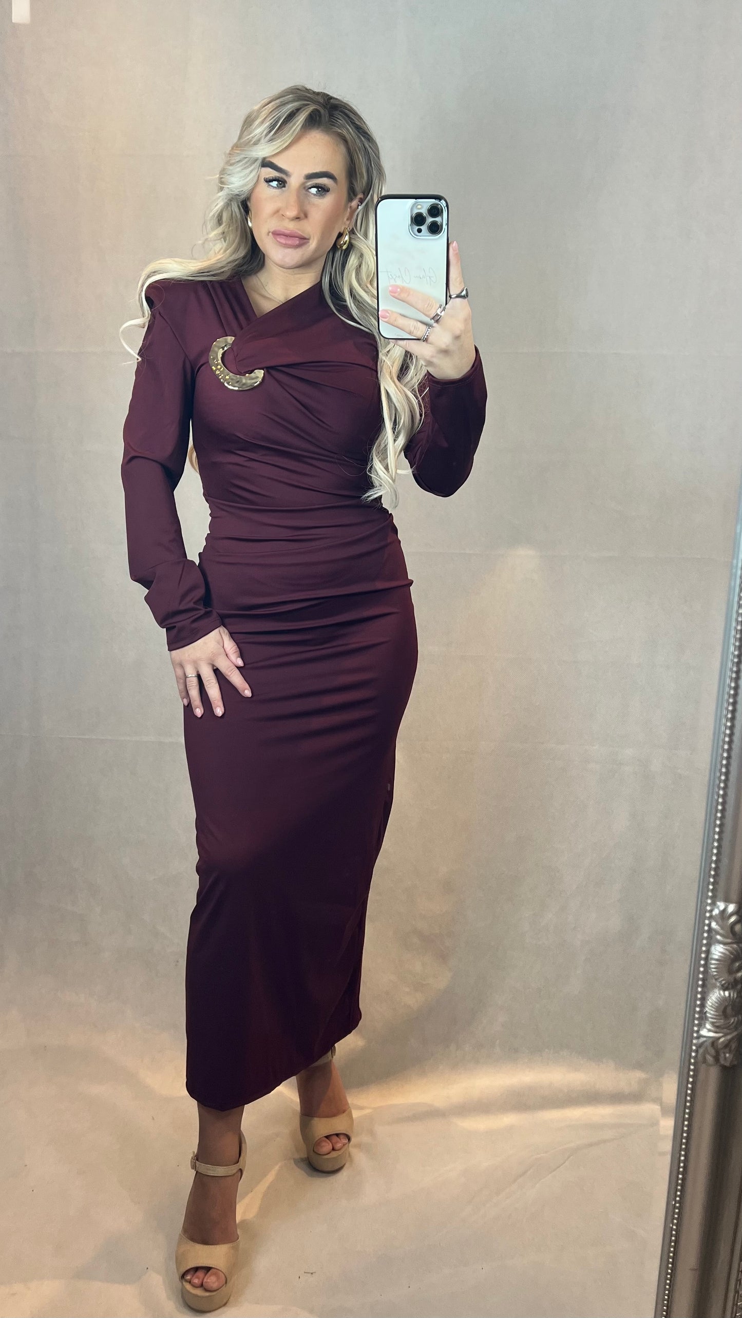 Layla dress Bordeaux