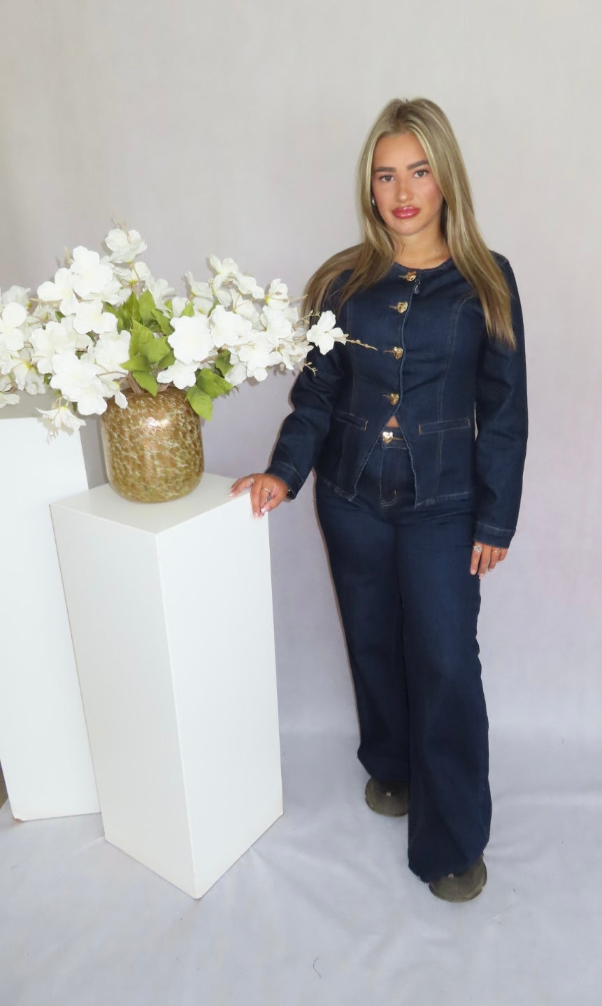 Kira two piece set denim